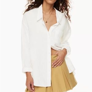 Aritzia - wilfred free relaxed linen shirt
